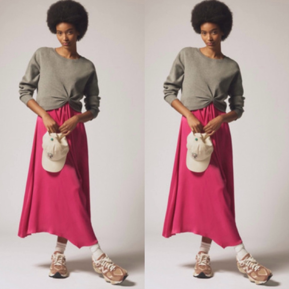 Anthropologie By Anthropologie Long-Sleeve Mockable Jumper & Midi Dress